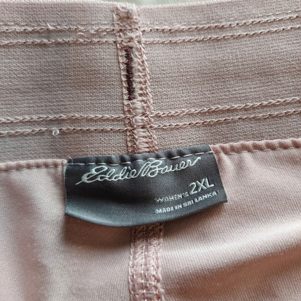 Eddie Bauer Womens 2XL Mauve 2-in-1 Athletic Running Shorts Built-in Liner Pink - Picture 3 of 5